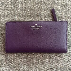 Kate Spade Madison Large Purple Wallet